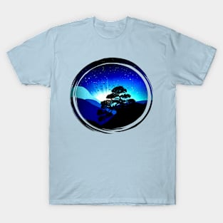 Bonsai mountain Sunrise T-Shirt